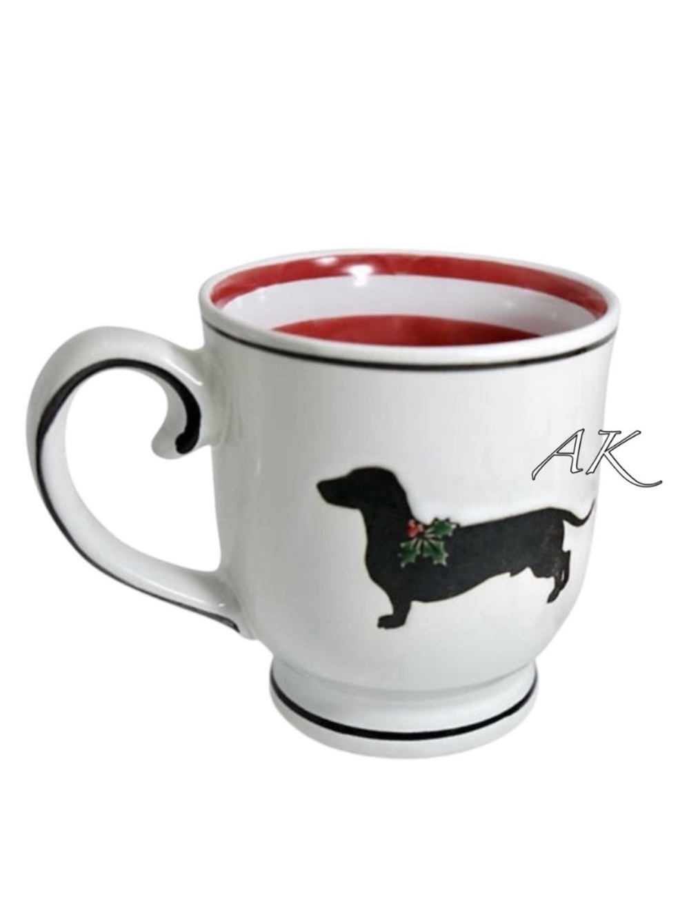 Spectrum Designz Dachshund Silhouette Christmas 17 oz Coffee Mug 🐾 Doxie Wiener
